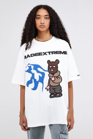 Concert Outfit Pistol Bear Graphic Tee