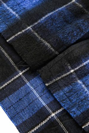 Concert Outfit Plaid Brushed Cardigan Hooded Shirt