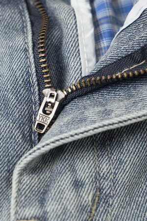 Concert Outfit Plaid Double Waist Baggy Jeans