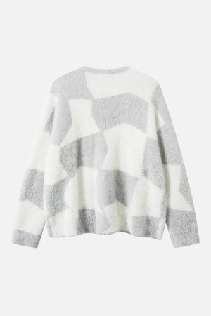 Concert Outfit Plaid Embroidered Sweater