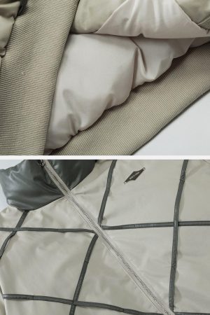 Concert Outfit Plaid Leather Winter Coat