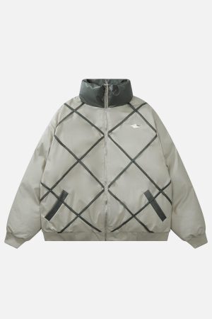 Concert Outfit Plaid Leather Winter Coat