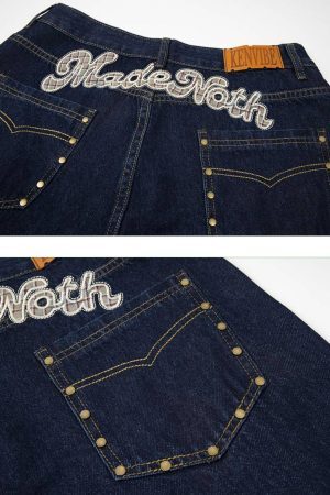 Concert Outfit Plaid Panel Jeans