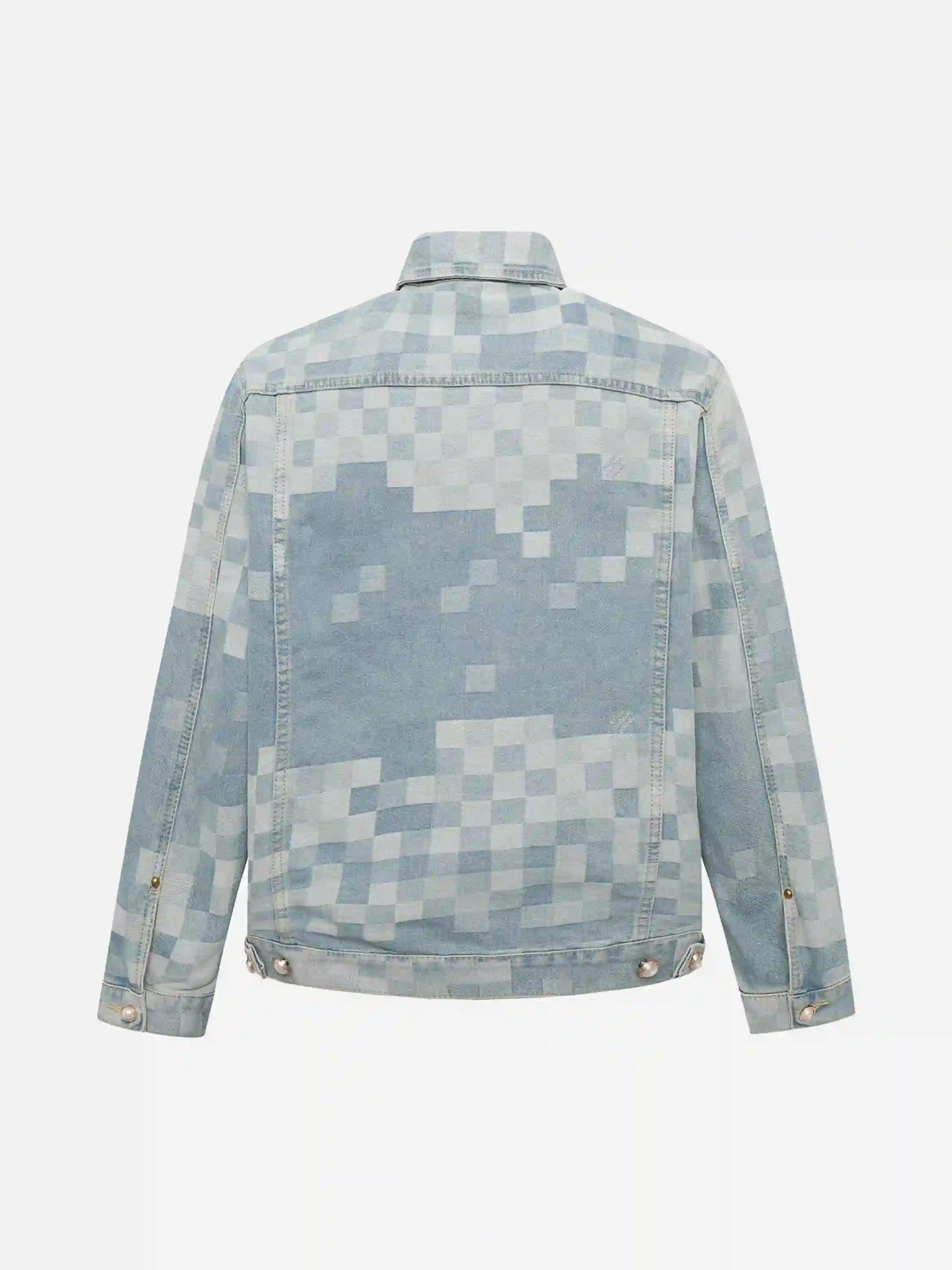 Concert Outfit Plaid Pearl Button Denim Jacket Concert Outfit Plaid Pearl Button Denim Jacket