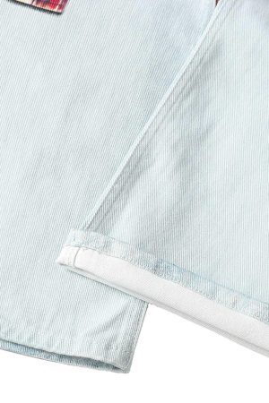 Concert Outfit Plaid Print Baggy Jeans