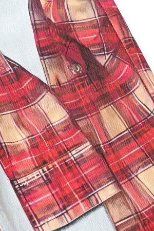 Concert Outfit Plaid Print Baggy Jeans