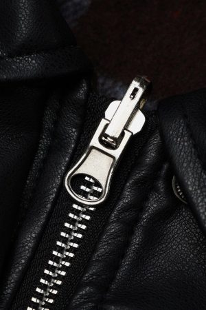 Concert Outfit Plaid Reversible Leather Jacket