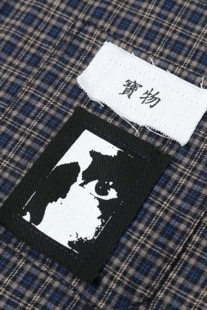 Concert Outfit Plaid Short Sleeve Polo Shirt