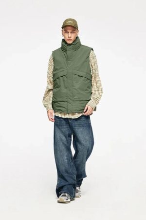 Concert Outfit Plain Windproof Vest