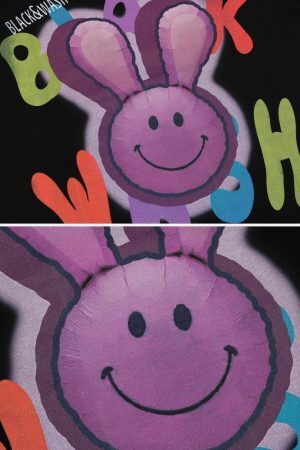 Concert Outfit Playful Bunny Pop Art Tee