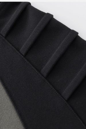 Concert Outfit Pleated Material Splicing Hoodie