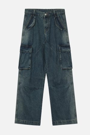 Concert Outfit Pleated Pockets Jeans