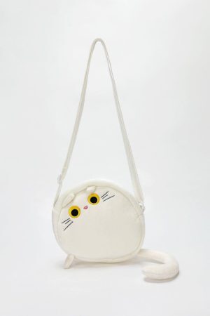 Concert Outfit Plush Cat Crossbody Bag