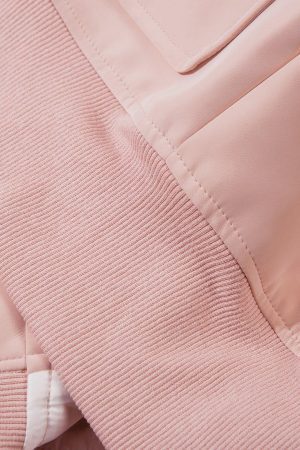 Concert Outfit Plush Collar Suede Faux Leather Jacket