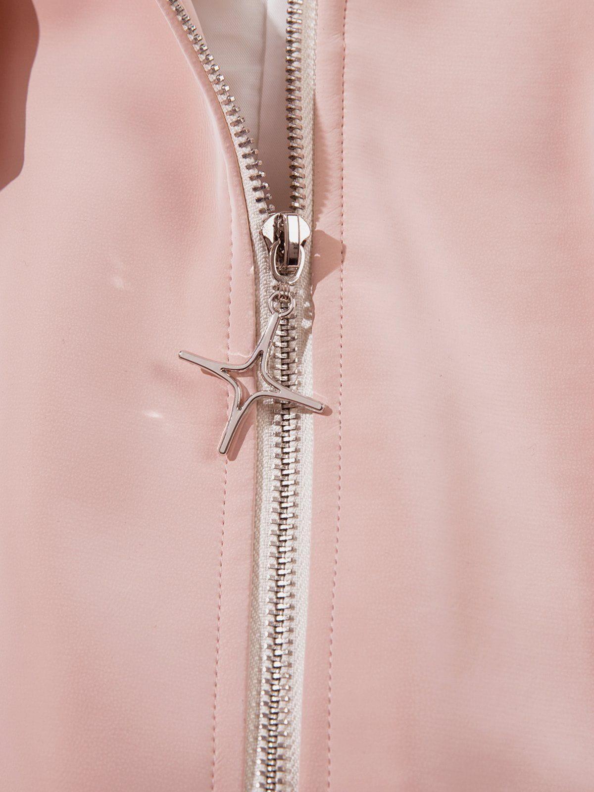 Concert Outfit Plush Collar Suede Faux Leather Jacket Concert Outfit Plush Collar Suede Faux Leather Jacket