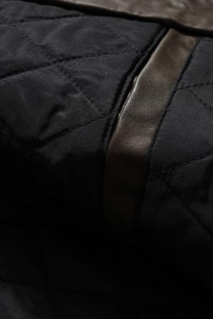 Concert Outfit Pocket Patchwork Faux Leather Jacket