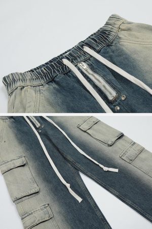 Concert Outfit Pockets With Flap Jeans