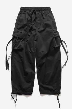 Concert Outfit Pockets with Flap Pants