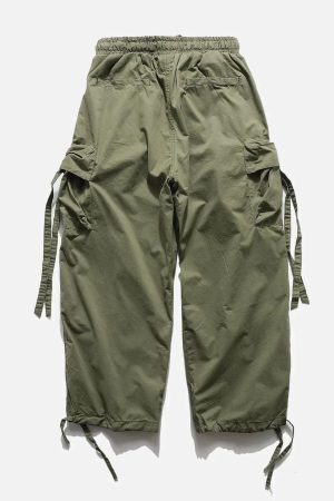 Concert Outfit Pockets with Flap Pants