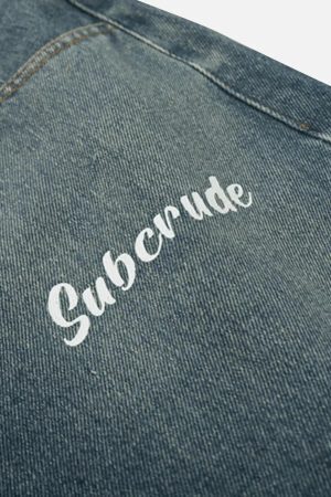 Concert Outfit Polaris Print Washed Straight Jeans