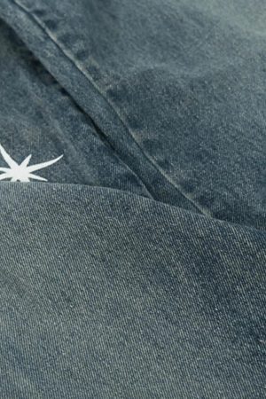 Concert Outfit Polaris Print Washed Straight Jeans