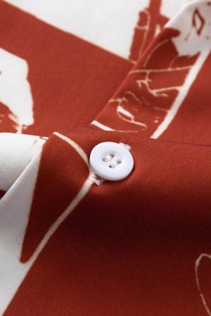Concert Outfit Portrait Pattern Short-Sleeved Shirt