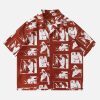 Concert Outfit Portrait Pattern Short-Sleeved Shirt