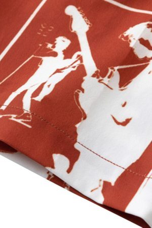 Concert Outfit Portrait Pattern Short-Sleeved Shirt