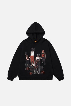 Concert Outfit Portrait Print Hoodie