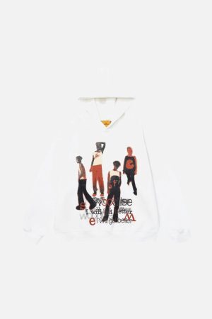 Concert Outfit Portrait Print Hoodie