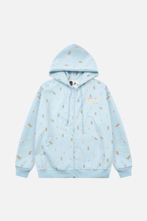 Concert Outfit Print Adorable Little Bear Hoodie