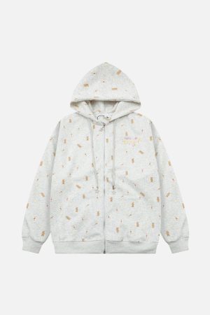 Concert Outfit Print Adorable Little Bear Hoodie