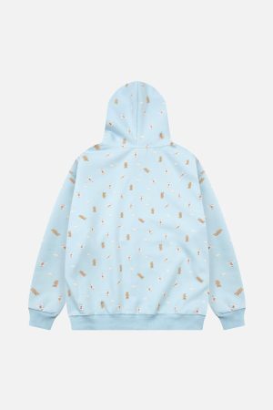 Concert Outfit Print Adorable Little Bear Hoodie