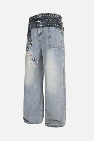 Concert Outfit Print RO Style Baggy Jeans