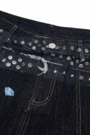 Concert Outfit Print RO Style Baggy Jeans