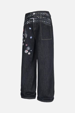 Concert Outfit Print RO Style Baggy Jeans