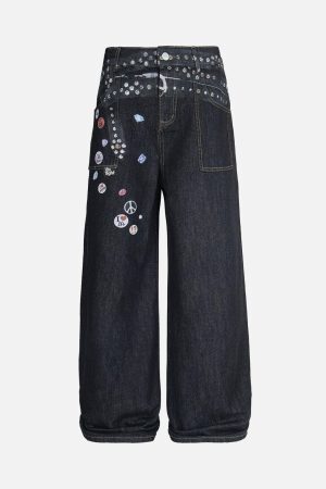 Concert Outfit Print RO Style Baggy Jeans