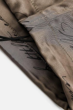 Concert Outfit Print Silk Shorts