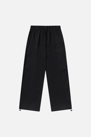 Concert Outfit Printed Drawstring Multi-Pocket Cargo Pants