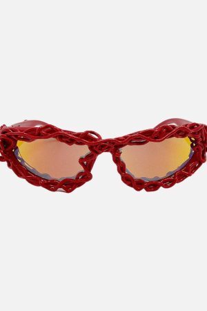 Concert Outfit Punk Hip-Hop Futuristic Sunglasses