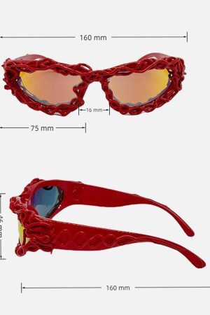 Concert Outfit Punk Hip-Hop Futuristic Sunglasses