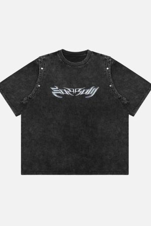 Concert Outfit Punk Personality Alphabet T-Shirt