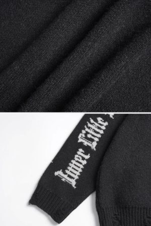 Concert Outfit Puppy Knit Sweater