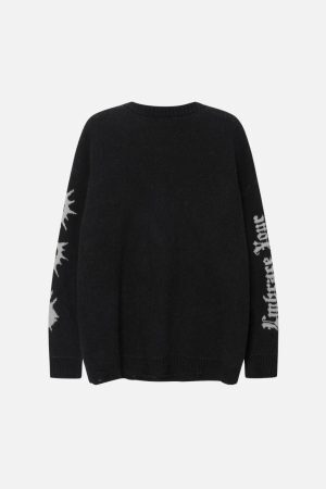 Concert Outfit Puppy Knit Sweater