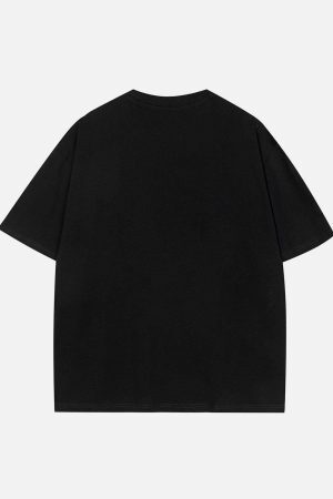 Concert Outfit Rabbit Embroidery Print Tee