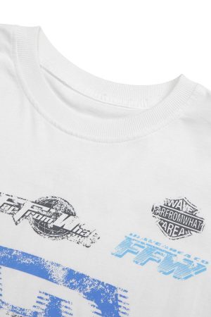 Concert Outfit Racing Afterimage Lettering T-Shirt