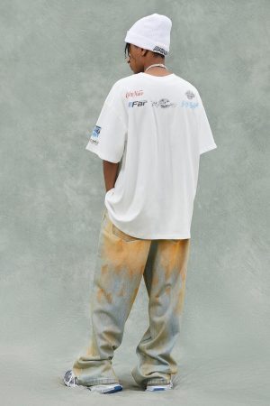 Concert Outfit Racing Afterimage Lettering T-Shirt