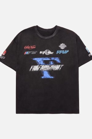 Concert Outfit Racing Afterimage Lettering T-Shirt