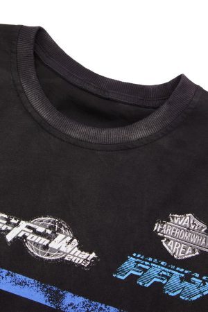 Concert Outfit Racing Afterimage Lettering T-Shirt