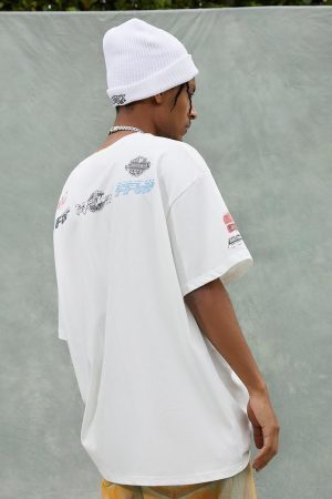 Concert Outfit Racing Afterimage Lettering T-Shirt